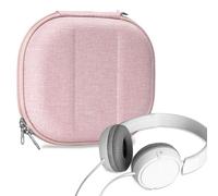 Geekria NOVA Headphones Case Compatible with Sony MDR-ZX310AP/ZX310/ZX300, Replacement Hard Shell Travel Carrying Bag with Cable Storage (Pink)