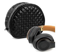 Geekria NOVA Headphones Pouch Compatible with Beats Studio Pro/3, Solo Pro/4 and More Headset, Replacement Protective Travel Carrying Bag with Cable Storage (Black)