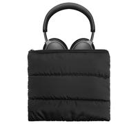 Geekria NOVA Headphones Puffy Pouch, Compatible with Bose QC Ultra/45, JBL Tune 710BT, Sony WH-CH720N, Headset Carrying Bag, Soft Travel Pouch Case for Over-Ear Headphones (Black)