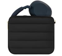 Geekria NOVA Headphones Puffy Pouch Compatible with JBL Tour One M3, Bose QC Ultra II, Sennheiser PXC 550-II, Soft Shell Replacement Protective Travel Carrying Bag with Cable Storage (Black)