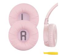 Geekria NOVA Leatherette Replacement Ear Pads Compatible with JBL JR 300/ 300BT, T 450BT/ T500BT, Tune 500/ 500BT/ 510BT/ 520BT Headphones Ear Cushions, Repair Parts with Video Guide (Pink)