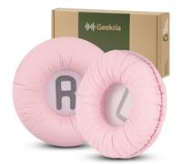 Geekria NOVA Leatherette Replacement Ear Pads Compatible with JBL JR300/300BT, T450BT/ T500BT, Tune 500/500BT/ 510BT/520BT Headphones Ear Cushions, Repair Parts with Video Guide (Pink)