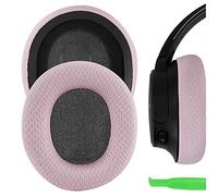 Geekria NOVA Mesh Fabric Replacement Ear Pads Compatible with Sony WH-CH700N, WH-CH710N, WH-CH720N Headphones, Ear Cushions (Pink)