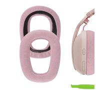 Geekria NOVA Mesh Fabric Replacement Ear Pads for Logitech Zone Vibe 100/125, G435 Lightspeed Wireless Headphones Ear Cushions, Repair Parts (Pink)