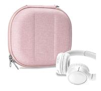 Geekria NOVA On-Ear Headphones Case Compatible with JBL Tune 510BT/660NC/560BT/500BT, Jr 310BT and More, Replacement Hard Shell Travel Bag with Cable Storage (Pink)