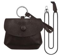 Geekria Portable Earbud Vegan Leather Pouch Compatible with Apple AirPods Pro 3, Sony WF-1000XM6 and More, Storage Pouch for Wireless Earbuds, Keys, Cables & Small Accessories (Brown)