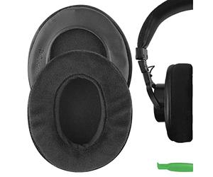 Geekria PRO Extra Thick Velour Replacement Ear Pads Compatible with SONY MDR-7506, MDR-MV1, MDR-V6, MDR-V7, MDR-M1, MDR-M1ST, MDR-CD900ST Headphones, Ear Cushions (Black)