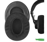 Geekria PRO Extra Thick Velour Replacement Ear Pads Compatible with Sony MDR-7506, MDR-V6, MDR-V7, MDR-CD700, MDR-CD900ST Headphones, Ear Cushions (Black)