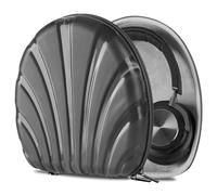 Geekria PRO Rugged Headphones Case Compatible with B&O Beoplay H95, H9, H9 3rd Gen, H9i, H8, Hard Shell, Durable, Multi-Layer Protection Travel Carrying Bag (Seashell, Black)