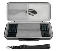 GEEKRIA PRO TKL Keyboard Hard Case, Compatible with Keychron Q3 HE / Q3 Max, Logitech G515 / G PRO X, Razer Huntsman V3 TKL, Travel Carrying Bag for 80% / 87 Keys (Black)