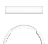 Geekria Protein Leather Headband Pad Compatible with JBL Tune 660/600/ 510BT, T450, T450BT, T500BT, JR300BT Headphones, Replacement Band Repair Part (White)