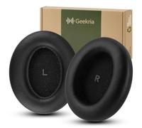 Geekria QuickFit Ear Pads for Sennheiser Momentum 4 Wireless, HDB 630 | Memory Foam And Protein Leather, Snap-On Installation, Noise-Isolating Seal, Includes 1 Pair, Headphones Not Included