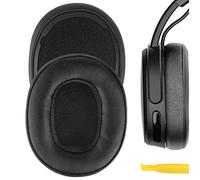 Geekria QuickFit Ear Pads for Skullcandy Hesh 3, Crusher ANC 2, 720 & 1080 | Also fits Crusher Wireless, Evo, ANC | Protein Leather, Memory Foam, Black, Video Guide