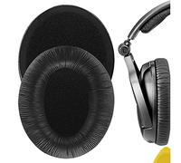 Geekria QuickFit Leatherette Replacement Ear Pads for Sennheiser PXC350, HD380/ 380PRO, PC350/ 350 SE, PXE350, HME95/ C250 Headphones Ear Cushions, Repair Parts (Black)