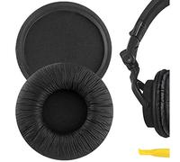 Geekria QuickFit Leatherette Replacement Ear Pads for Sony MDR-V55 V500DJ Headphones Ear Cushions, Repair Parts (Black)
