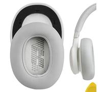 Geekria QuickFit Protein Leather Replacement Ear Pads for JBL Live 650 BTNC, Lifestyle E65BTNC, Duet NC, Live 660 NC Headphones Ear Cushions, Headset Earpads, Ear Cups Repair Parts (Grey)