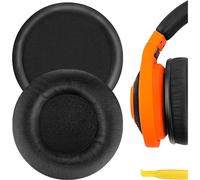 Geekria QuickFit Protein Leather Replacement Ear Pads for Razer Kraken Mobile Headphones Earpads, Headset Ear Cushion Repair Parts (Black)