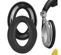 Geekria QuickFit Protein Leather Replacement Ear Pads for Sennheiser PXC450, PXC350, PC350,HME95, HMEC250 Headphones Earpads, Headset Ear Cushion Repair Parts (Black)