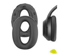 Geekria QuickFit Protein Leather Replacement Ear Pads for Sony WH-1000XM2, MDR-1000X Headphones Ear Cushions, Repair Parts (Black)