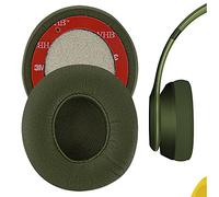 Geekria QuickFit Replacement Ear Pads Compatible with Beats Solo 2 (B0534) & Solo 3 (A1796) Wireless On-Ear Headphones, Ear Cushions (Green)