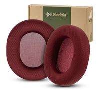 Geekria QuickFit Replacement Ear Pads Compatible with Microsoft Xbox Wireless, Xbox Stereo, Stereo 20th Anniversary Special Edition Headphones Ear Cushions (Dark red)