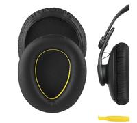 Geekria QuickFit Replacement Ear Pads for AKG K361, K361BT, K371, K371BT Headphones Ear Cushions, Repair Parts (Black)