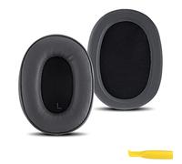 Geekria QuickFit Replacement Ear Pads for ATH-SR9/ DSR9BT/ DSR7BT Headphones, Ear Cushions (Grey)