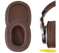 Geekria QuickFit Replacement Ear Pads for Audio-Technica ATH-MSR7/ MSR7NC/ MSR7BK/ MSR7GM/ MSR7b Headphones, Ear Cushions with Video Guide (Brown)