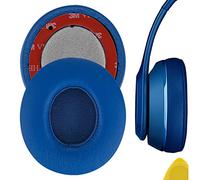 Geekria QuickFit Replacement Ear Pads for Beats Solo 2 Wireless (B0534) (Not Compatible with Beats Solo2 Wired) On-Ear Headphones Ear Cushions (Blue)