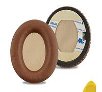 Geekria QuickFit Replacement Ear Pads for Bose QuietComfort QC2, QC15, AE2, AE2i, AE2w Headphones Ear Cushions, Repair Parts (Brown)