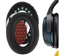 Geekria QuickFit Replacement Ear Pads for Bose SoundTrue Around-Ear II, QC35, QC25, QC2, QC15, AE2, AE2i, AE2w Headphones Ear Cushions, Repair Parts (Black)