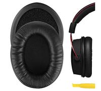 Geekria QuickFit Replacement Ear Pads for HyperX Cloud Alpha Gaming Headphones Ear Cushions, Repair Parts (Black)