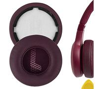 Geekria QuickFit Replacement Ear Pads for JBL LIVE 400BT Headphones, Ear Cushions (Red)