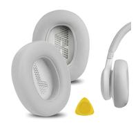 Geekria QuickFit Replacement Ear Pads for JBL Live 650 BTNC, Lifestyle E65BTNC, Duet NC, Live 660 NC, Live 770 NC Ear Cushions, Repair Parts (Grey)