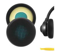Geekria QuickFit Replacement Ear Pads for JLab Go Work/Work Gen 2 Wireless Headphones Ear Cushions, Repair Parts (Black)