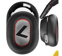 Geekria QuickFit Replacement Ear Pads for Plantronics BackBeat PRO 2/PRO 2 Special Edition, Voyager 8200 UC Headphones Ear Cushions (Black/Red)