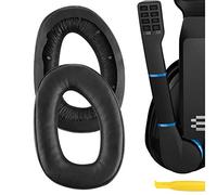 Geekria QuickFit Replacement Ear Pads for Sennheiser GSP 300/301/ 302/303/ 350/370 Gaming Headphones Ear Cushions (Black)