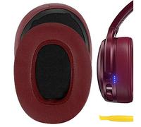 Geekria QuickFit Replacement Ear Pads for Skullcandy CrusherWireless/CrusherEVO/CrusherANC, Hesh3/HeshEVO/HeshANC, Venue ANC Headphones, Repair Parts (Deep Red)