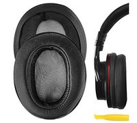 Geekria QuickFit Replacement Ear Pads for Sony MDR-1ABT, MDR-1RBT, MDR-1RNC Headphones Ear Cushions, Repair Parts (Black)