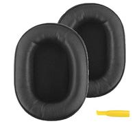 Geekria QuickFit Replacement Ear Pads for Sony, Turtle Beach, Skullcandy and Other Mid-Sized Over-Ear Headphones, Ear Cushions, Repair Parts (Black)