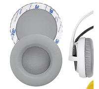 Geekria QuickFit Replacement Ear Pads for SteelSeries Siberia V1, Siberia V2, Siberia V3 Prism Gaming Headphones Ear Cushions, Repair Parts (Grey)