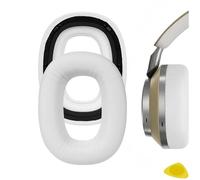 Geekria Replacement Ear Pads Compatible with Bowers & Wilkins Px8, Px7 S2 (Do Not Fit Px7, Px7S2e) Headphones, Ear Cushions (White)