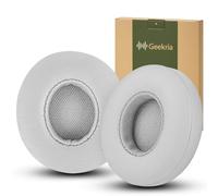 Geekria Replacement Ear Pads for Beats Solo 2 (B0534) & Solo 3 (A1796) Wireless On-Ear Headphones, Ear Cushions (Matte Silver)