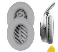Geekria Replacement Ear Pads for Bose New QuietComfort, QC 45/ 35II/ 35IIGaming/ 35/25/ 15/ SE, AE 2/2i/2w, SoundTrue, SoundLink AE2 Headphones, Ear Cushions with Video Guide (Silver Grey)