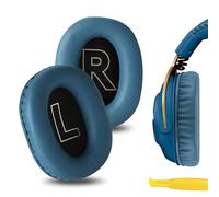 Geekria Replacement Ear Pads for Logitech G Pro X 2, G Pro X, Blue | Fits G Pro And G Pro X League Of Legends Edition, Protein Leather, Memory Foam, Tool-Free Slip-On, 1 Pair