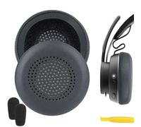 Geekria Replacement Ear Pads for Logitech Zone Wireless/Plus/900 Headset (Do Not Fit Zone Wired/750/Wireless 2) Headphones Ear Cushions (Titanium)