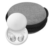 Geekria Shield Carrying Case Compatible with Soundcore Sleep A30, A20, A10 Earbuds Charging Case, Hard Shell Travel Storage Bag with Mesh Pocket for Cable and Accessories, Grey