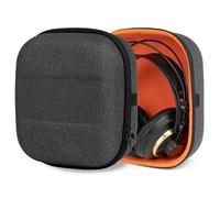 Geekria Shield Case Compatible with AKG K340, K240 Studio, K242, K271, K272, K142 Headphones, Replacement Protective Hard Shell Travel Carrying Bag with Cable Storage (Dark Grey)