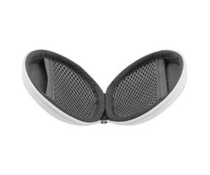 Geekria Shield Case Compatible with JayBird, Bose SoundSport, Jabra Sport, Powerbeats, Headphones, Replacement Protective Hard Shell Travel Carrying Bag with Cable Storage (White)