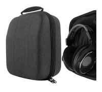 Geekria Shield Case for Large-Sized Over-Ear Headphones, Replacement Protective Hard Shell Travel Carrying Bag, Compatible with HiFiMAN HE1000 V2, SHURE Headsets (Dark Grey)